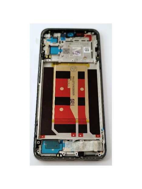 Pantalla lcd para Oppo Reno 12 5G CPH2625 mas tactil negro con marco plata calidad premium