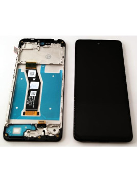 Pantalla lcd para Motorola Moto G04s mas tactil negro con marco negro calidad premium