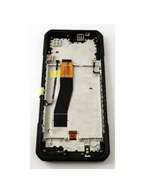 Pantalla lcd para Oukitel WP35 5G mas tactil negro con marco marron calidad premium