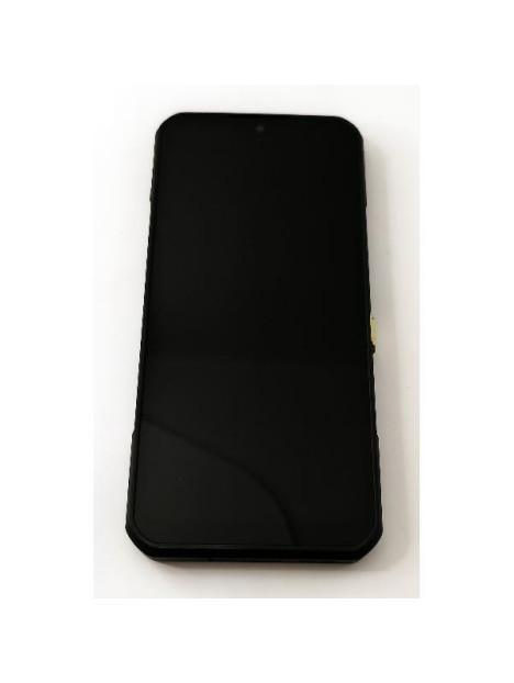 Pantalla lcd para Oukitel WP35 5G mas tactil negro con marco marron calidad premium