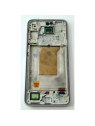 Pantalla lcd para Samsung Galaxy A35 mas tactil negro con marco morado calidad Oled