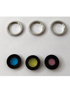 Cristal de camara con marco plata para Iphone 12 Pro calidad premium