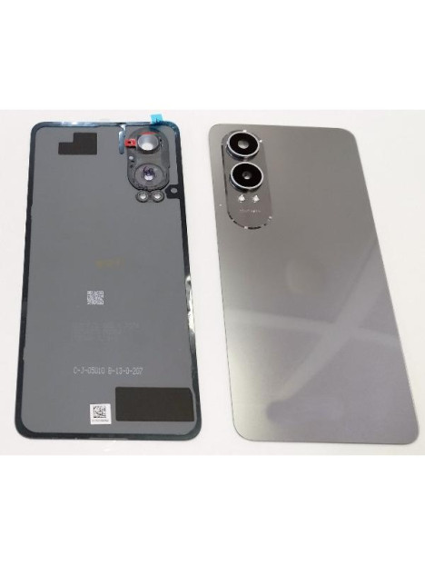 Tapa trasera o tapa bateria gris para Oneplus Nord CE 4 Lite 5G con lente de camara