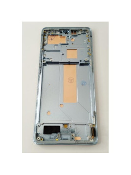 Pantalla Oled para Vivo X60 Pro V2046 mas tactil negro mas marco azul compatible