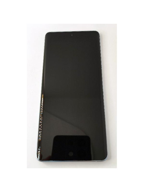 Pantalla Oled para Vivo X60 Pro V2046 mas tactil negro mas marco azul compatible