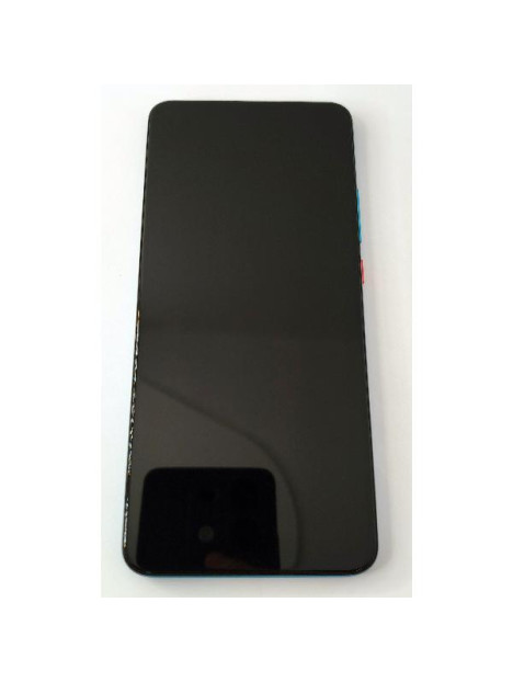 comprar Pantalla lcd para Xiaomi Pocophone F2 Pro Redmi K30 Pro mas tactil negro mas marco azul compatible