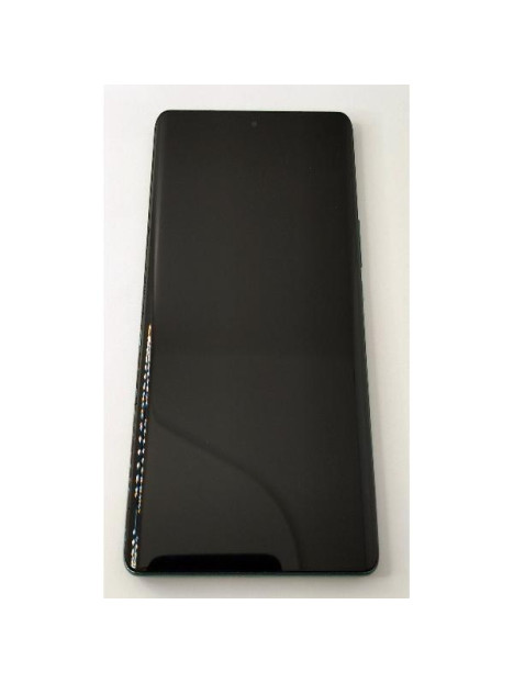 Pantalla lcd para Honor Magic 5 Lite 5G Honor X9A mas tactil negro mas marco verde calidad premium