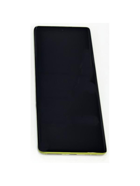 Pantalla lcd para Motorola G85 mas tactil negro mas marco verde oliva 5D68C24855 Service Pack