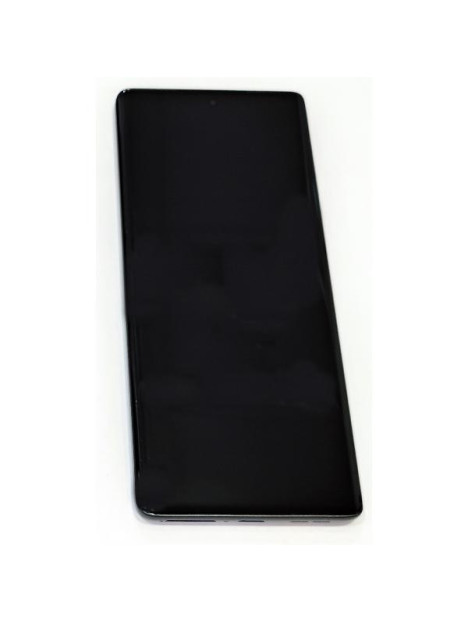 Pantalla lcd para Motorola G85 mas tactil negro mas marco gris 5D68C24854 Service Pack