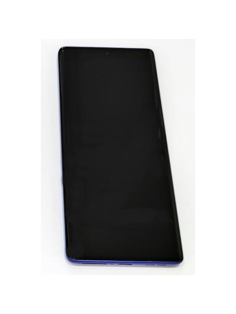 Pantalla lcd para Motorola G85 mas tactil negro mas marco azul cobalto 5D68C24856 Service Pack