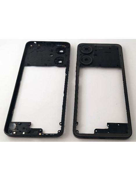 Carcasa o marco central negro para Xiaomi Redmi 13C 5G