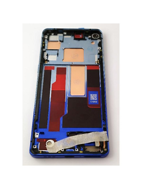 Pantalla lcd para Oppo Find X2 Neo mas tactil negro con marco azul calidad premium