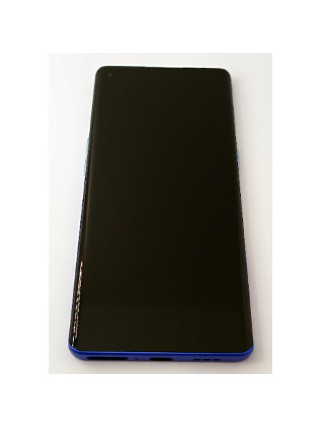 Pantalla lcd para Oppo Find X2 Neo mas tactil negro con marco azul calidad premium
