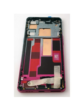 Pantalla lcd para Oppo Find X2 Neo mas tactil negro con marco rosa calidad premium
