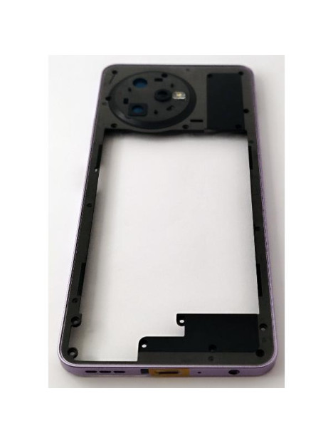 Carcasa o marco central morado para Blackview Oscal Tiger 12