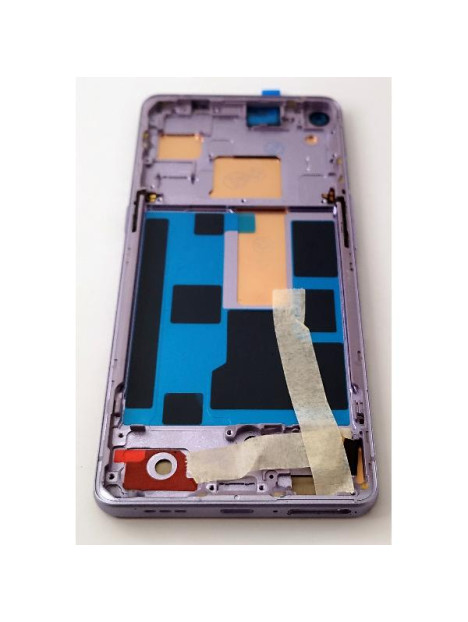 Pantalla lcd para Oppo Find X2 Neo mas tactil negro con marco morado calidad premium