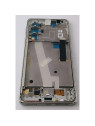 Pantalla lcd para Motorola Moto Edge 20 mas tactil negro con marco plata compatible TFT