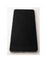 Pantalla lcd para Motorola Moto Edge 20 mas tactil negro con marco plata compatible TFT