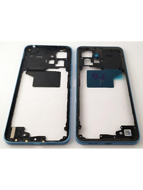 Carcasa o marco central azul para Xiaomi Redmi Note 12 4G