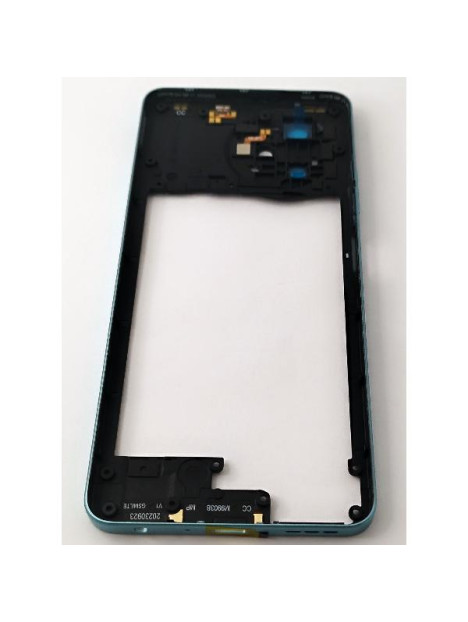 Carcasa o marco central azul para Blackview Oscal Tiger 12