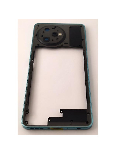 Carcasa o marco central azul para Blackview Oscal Tiger 12