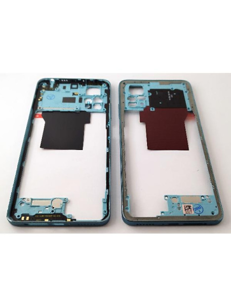 Carcasa o marco central azul claro para Xiaomi Redmi Note 12 Pro 4G
