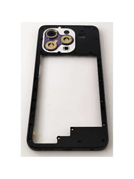 Carcasa o marco central azul oscuro para Doogee N55 calidad premium