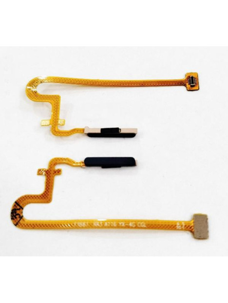 Flex sensor huella negro para Realme Note 50 4G RMX3834 calidad premium