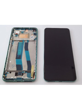 Pantalla lcd para Xiaomi Mi 11 Lite 5G mas tactil negro con marco verde 56000H00K900 Service Pack