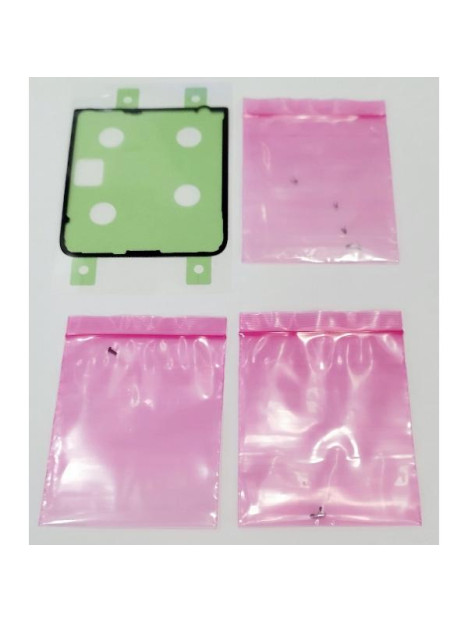 Kit de adhesivos para tapa trasera o tapa bateria para Samsung Galaxy Z Flip 4 F721 GH82-29628A Service Pack