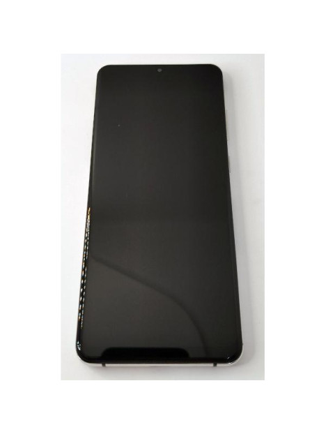 Pantalla lcd para Samsung Galaxy S20 Ultra Samsung Galaxy S20 Ultra 5G mas tactil negro con marco blanco TFT