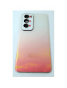 Tapa trasera o tapa bateria blanca roja para Oppo Reno 12 5G CPH2625 con cristal de camara