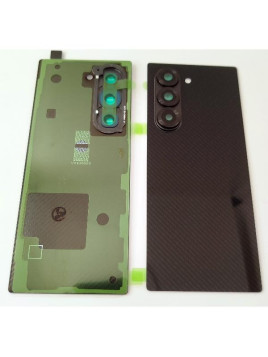 Tapa trasera o tapa bateria negra para Samsung Galaxy Z Fold 6 5G F956 con lente de camara