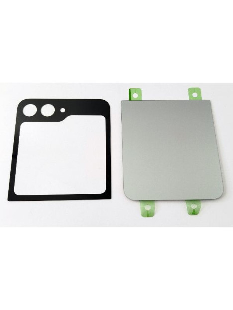 Tapa trasera o tapa bateria gris para Samsung Galaxy Z Flip 6 5G F741