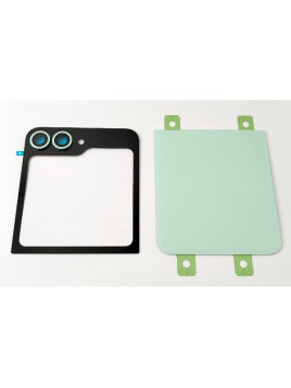 Tapa trasera o tapa bateria verde para Samsung Galaxy Z Flip 6 5G F741 mas lente de camara
