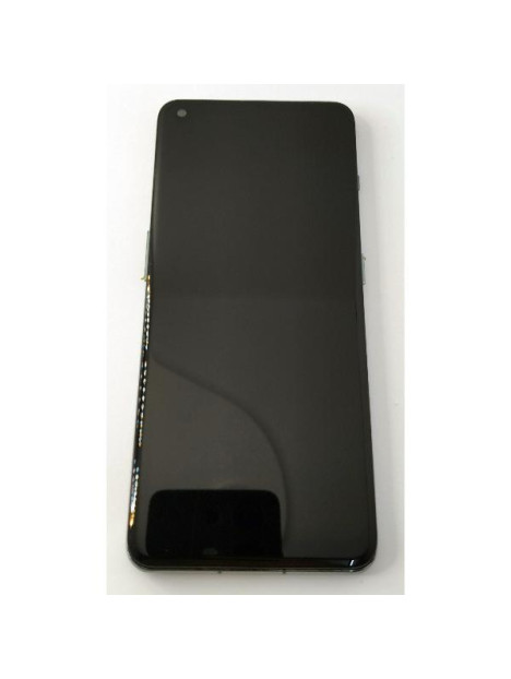 Pantalla lcd para Oneplus 11 5G mas tactil negro con marco azul compatible TFT