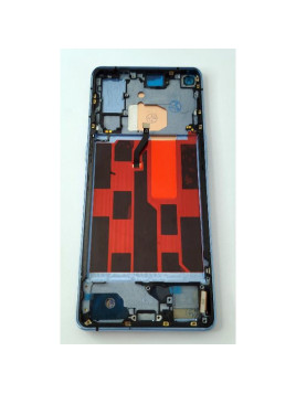 Pantalla lcd para Oppo Reno 4 Pro 5G CPH2089 mas tactil negro con marco azul calidad Oled