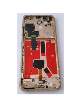 Pantalla lcd para Huawei P40 Pro mas tactil negro con marco dorado compatible TFT