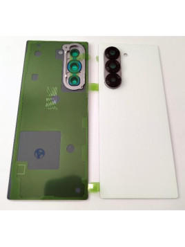 Tapa trasera o tapa bateria blanca para Samsung Galaxy Z Fold 6 5G F956 con lente de camara