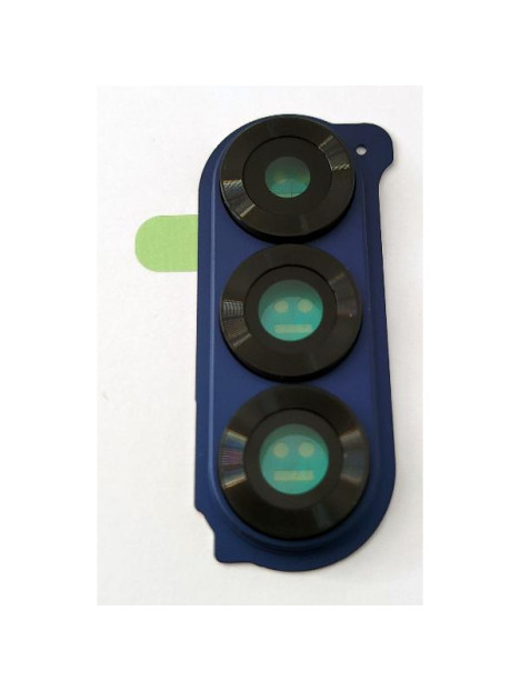 Cristal de camara para Samsung Galaxy Z Flip 6 5G F741 con marco azul calidad premium
