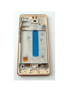 Pantalla lcd para Samsung Galaxy A53 5G A536 mas tactil negro con marco dorado calidad Oled