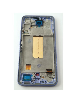 Pantalla lcd para Samsung Galaxy A34 5G A346 mas tactil negro con marco morado calidad Oled