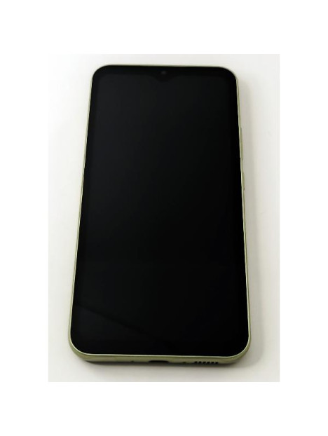Pantalla lcd para Samsung Galaxy A34 5G A346 mas tactil negro con marco verde calidad Oled