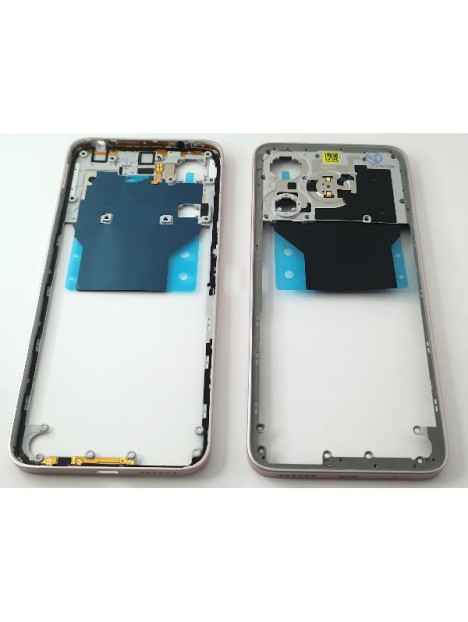 Carcasa o marco central rosa para Xiaomi Redmi 13
