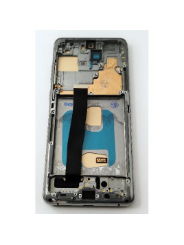 Pantalla lcd para Samsung Galaxy S20 Ultra S20 Ultra version 5G mas tactil negro con marco gris calidad TFT