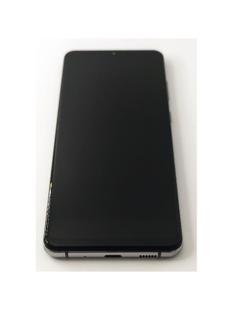 Pantalla lcd para Samsung Galaxy S20 Ultra S20 Ultra version 5G mas tactil negro con marco gris calidad TFT