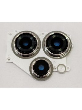 Cristal de camara para Xiaomi Redmi 12 5G con marco blanco calidad premium