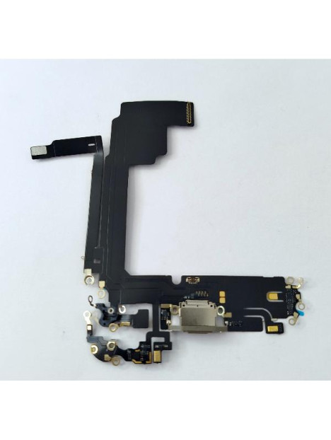 Flex puerto de carga gris para Iphone 15 Pro Max compatible
