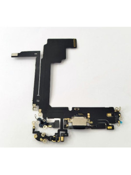 Flex puerto de carga negro para Iphone 15 Pro Max compatible