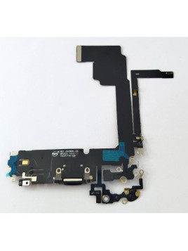 Flex puerto de carga negro para Iphone 15 Pro Max compatible